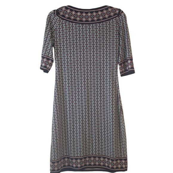 Max Studio shift dress boat neck geometric - Picture 2 of 11